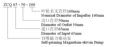 大东海泵业自吸式磁力泵型号意义